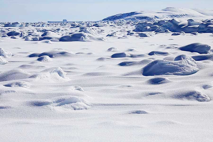 Sea ice near Baffin Island.