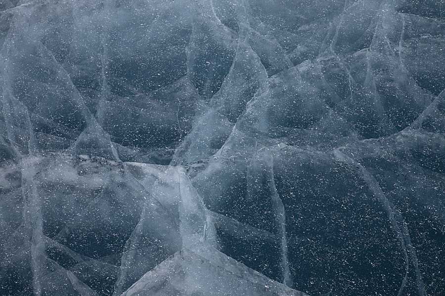 Patterns in sea ice.