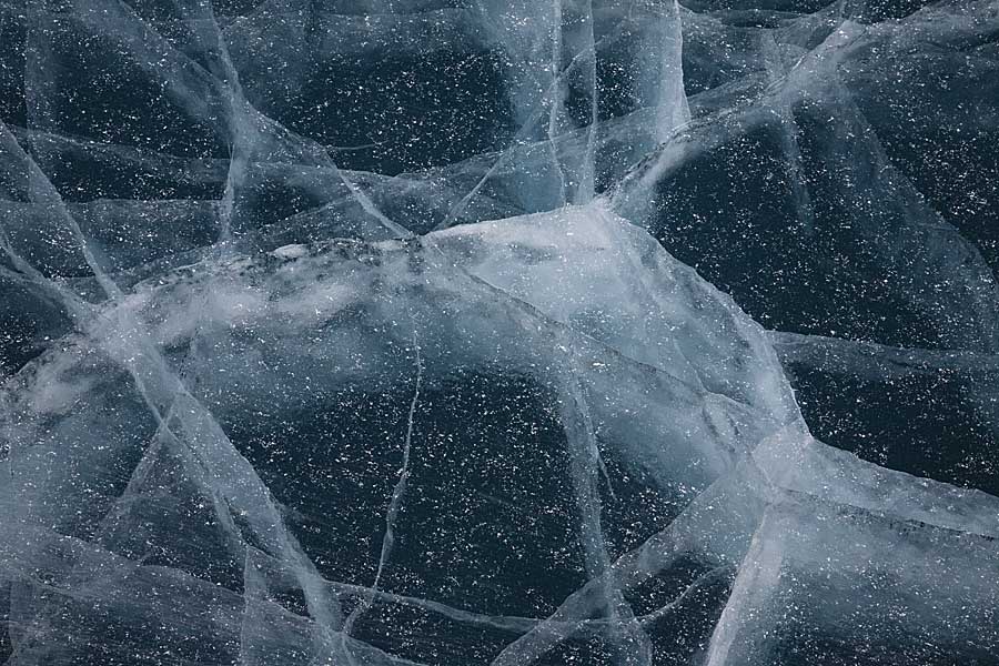 Patterns in sea ice.