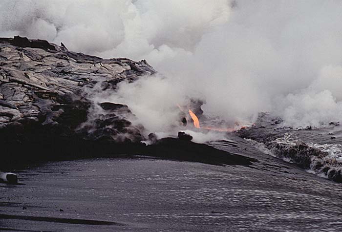 Volcanic activity.