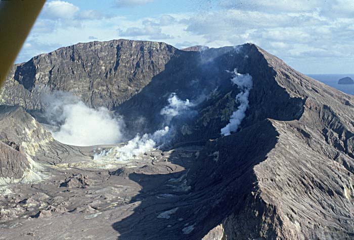 Volcanic activity.