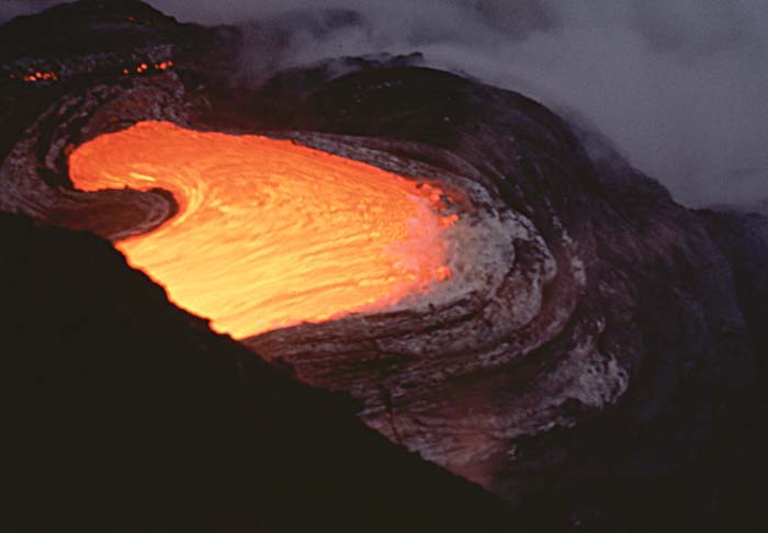 Volcanic activity.