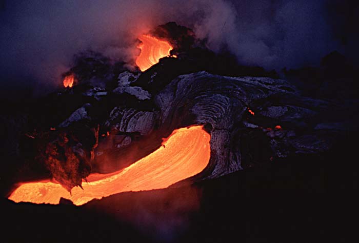 Volcanic activity.